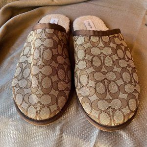 Coach limited edition logo slippers